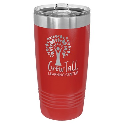 Polar Camel 20 oz. Red Insulated Ringneck Tumbler with Slider Lid
