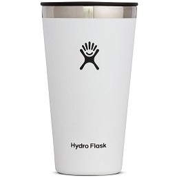 Hydro Flask Tumbler with Lid in White, 16 oz