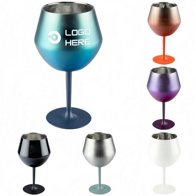 14Oz Stainless Steel Goblet Cup