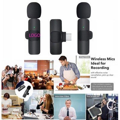 Wireless Hands-Free Lavalier Lapel Microphone