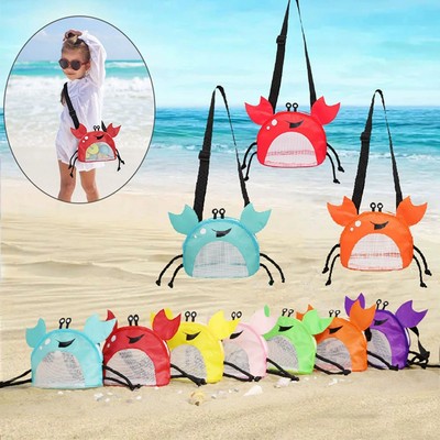 Crab Shape Kid Beach Toy Storage Bag