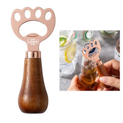 Wooden Handle Bottle Opener