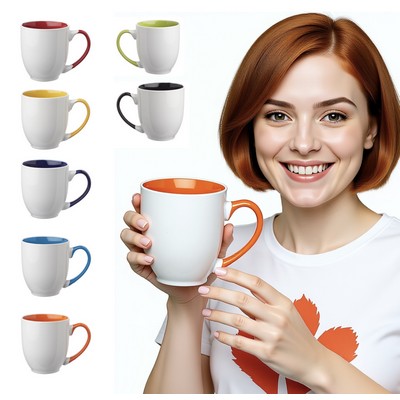 Park Lane, stylish two tone 16oz Ceramic Mug