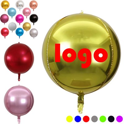 4D Round Aluminum Foil Balloon
