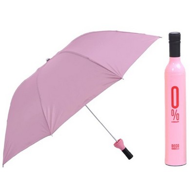 Wine Bottle Folding Umbrella