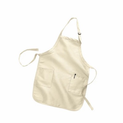 Full Length Apron with 2 Patch Pockets