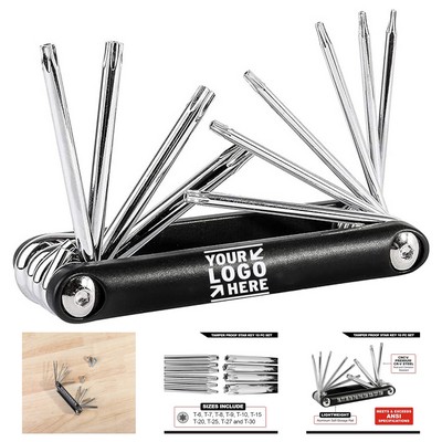 Tamper-Proof Folding Star Key Set