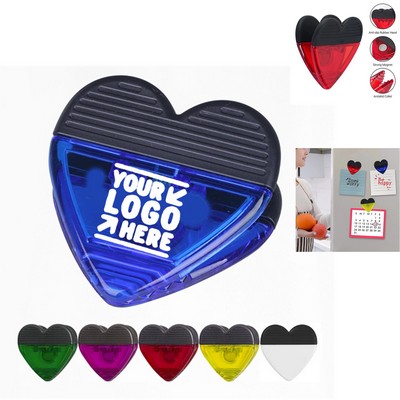 Jumbo Heart-Shaped Magnetic Note Clip