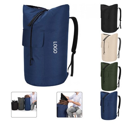 High-Capacity 125L Laundry Backpack with Durable Adjustable Straps