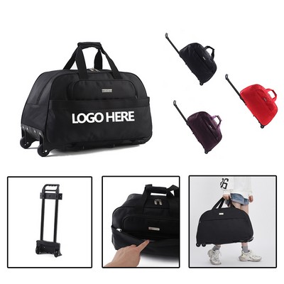 Spacious Rolling Travel Duffel with Retractable Handle