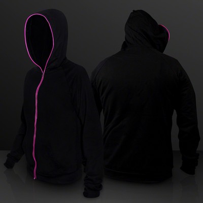Pink Light EL Hoodie - BLANK