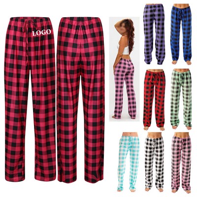 Plaid Sleep Pants for Women