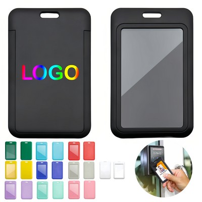 Sliding ID Badge Holder with Clear Window