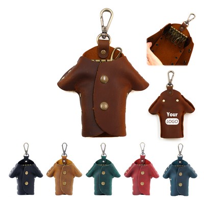 Vintage Car Key Case Holder Clothes Button Closure