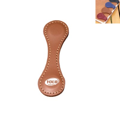 Leather Magnetic Bookmark