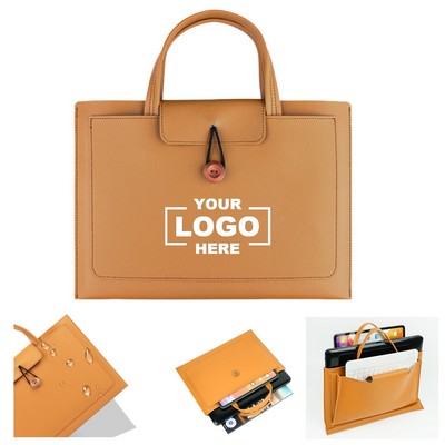 Leather Laptop Messenger Bag
