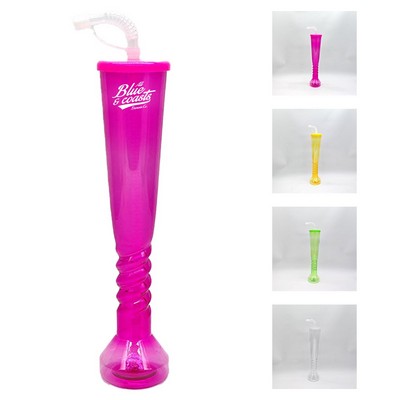 17oz LED Lighted Party Yard Cup with Straw & Cap