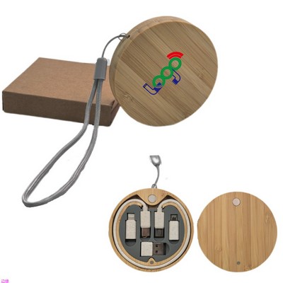 MOQ 3 pcs Multiple Cable Kit with Bamboo Box