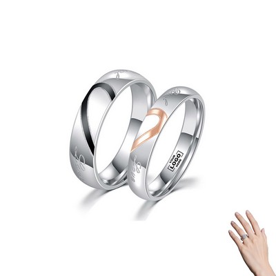 Heart-Shaped Couple Rings