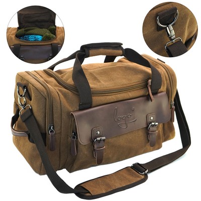 Vintage Canvas Large Travel Bag