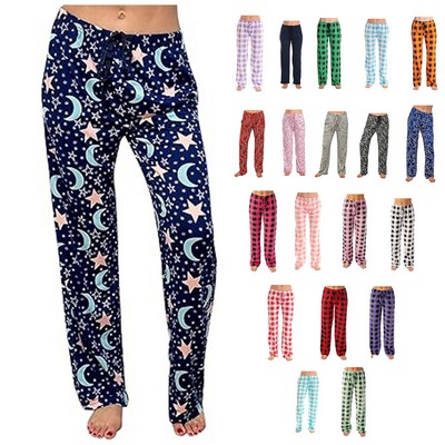 Plaid Sleep Pants for Women