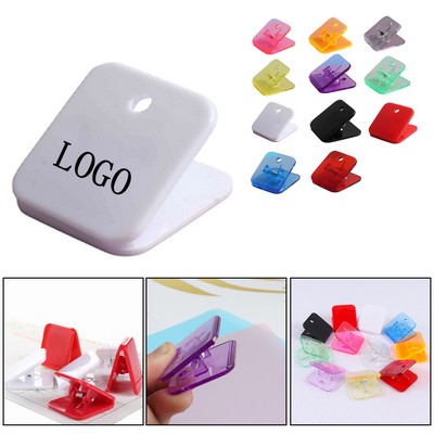 Square Plastic Spring Clips w/ Hanging Hole