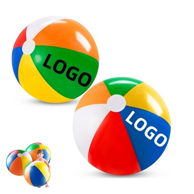 16" Pvc Large Delightful Inflatable Beach Ball