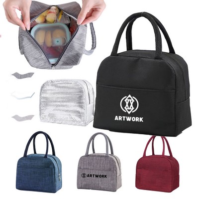 Insulated Lunch Box Bag Thickened Handbag Oxford