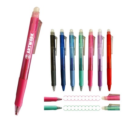 Erasable Refillable Retractable Gel Ink Pen