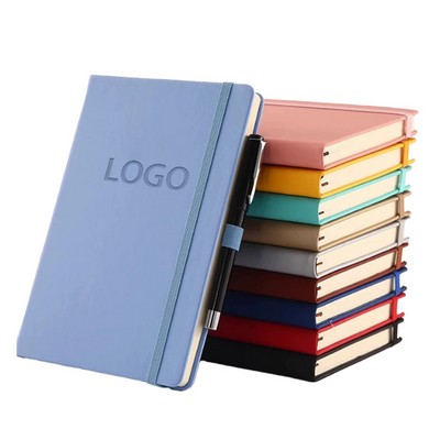 Compact A7 Journal Notebook with Pen Holder
