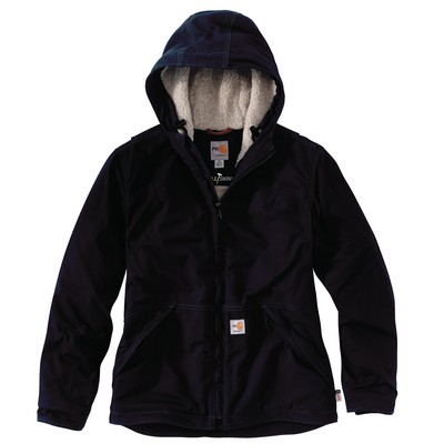Carhartt 102694 Womens Flame Resistant Full Swing® Loose Fit Quick Duck Sherpa-Lined Jacket