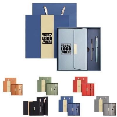 Pu A5 Notebook Journals?Pen In Case Gift Set