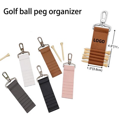 Golf Ball Peg Holder Keychain