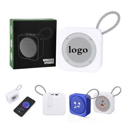 Portable Bluetooth Speaker with Woven Handle