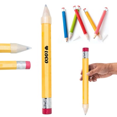 Hex Wooden Golf Pencil With Eraser
