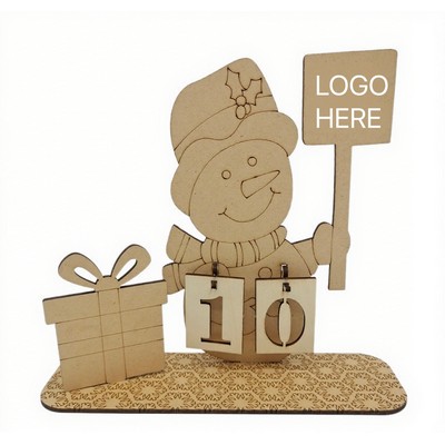 Wooden Christmas Craft Decorations & Advent Calendar