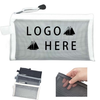 Large Capacity Transparent Mesh Storage Bag