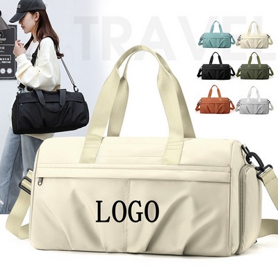 Spacious Multi-Handle Oxford Commuter Duffel