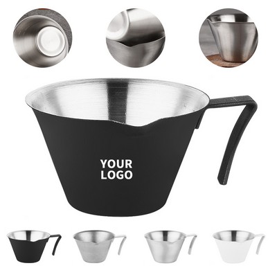 Stainless Steel Espresso Measuring Cup With Scale 3.4oz