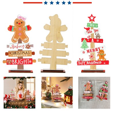 Wooden Christmas Centerpiece Signs