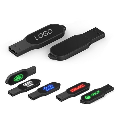 64GB LED Light Emission USB Flash Drive Metal Thumb Drive