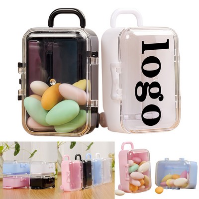 Mini Transparent Trolley Jewelry Box For Gifts And Favors