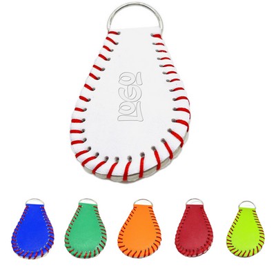 Baseball PU Leather Keychain