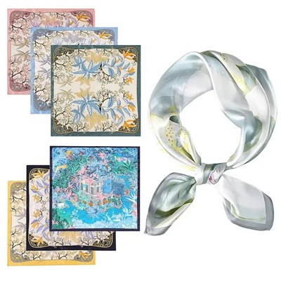Personalized 100% Mulberry Silk Bandana Scarf