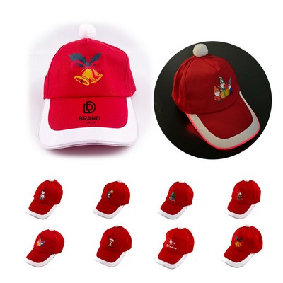 LED Christmas Light Baseball Hat