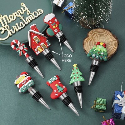 Christmas Holiday Party Wine Bottle Stopper Red Wine Preservation Seal