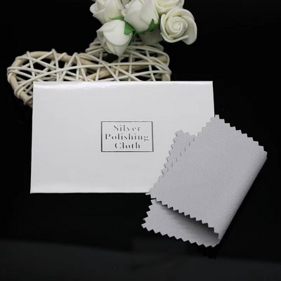 Custom Microfiber Jewelry Cleaning Cloth 4"