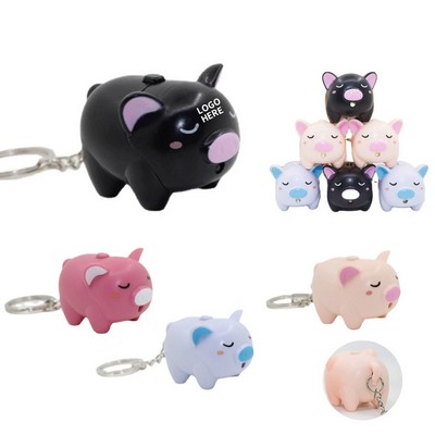Drowsy Swine LED & Sound Keychain