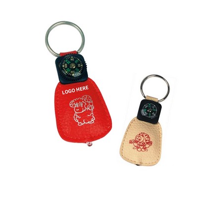 Nautical LED Compass Keyring