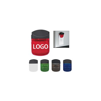 Jumbo Plastic Refrigerator Magnet Memo Clip